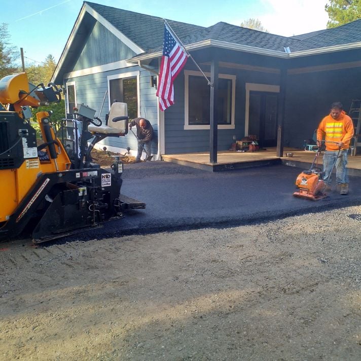 New home driveway build out